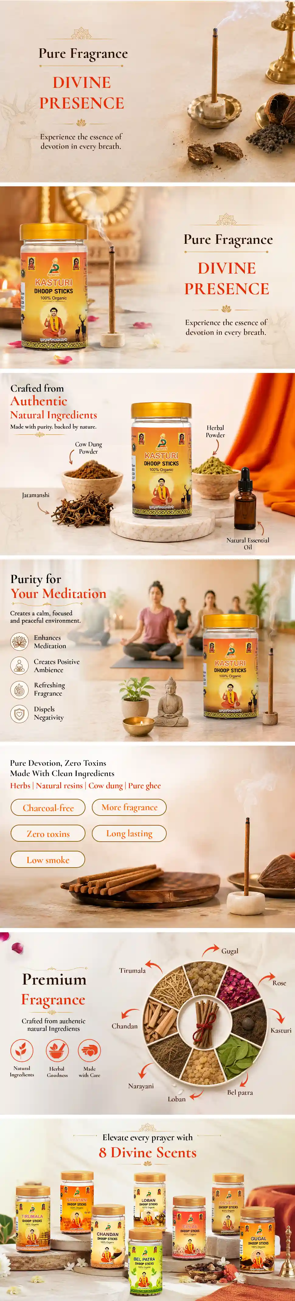 Premium Dhoop Sticks Kasturi - detail 1
