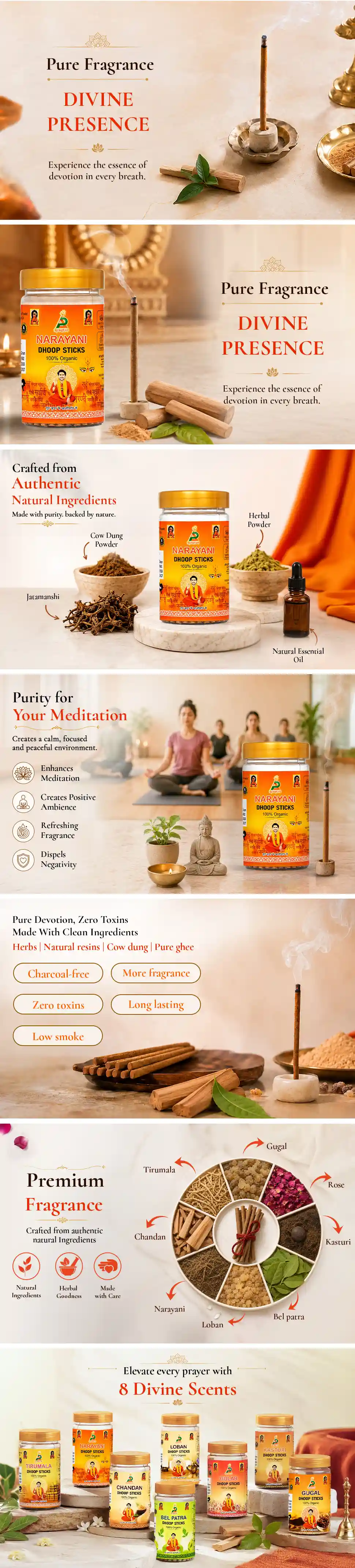 Narayani Dhoop Sticks - detail 1