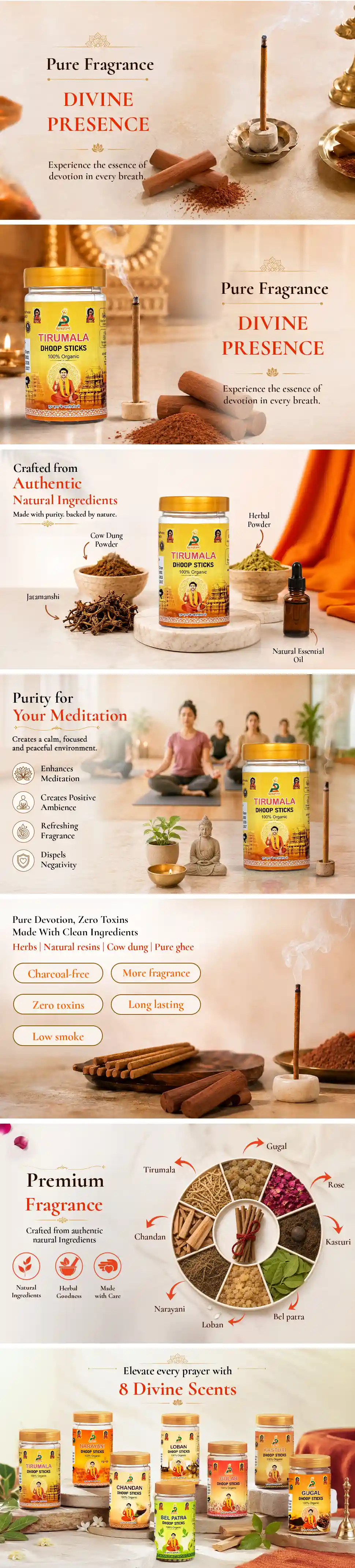 Premium Dhoop Sticks Tirumala - detail 1