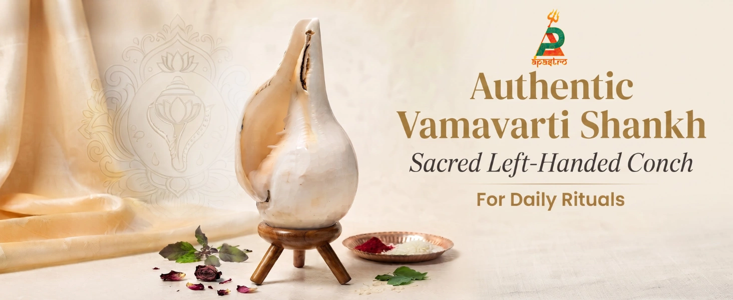 Authentic Vamavarti Shankh – Sacred Left-Handed Conch for Daily Rituals - detail 1