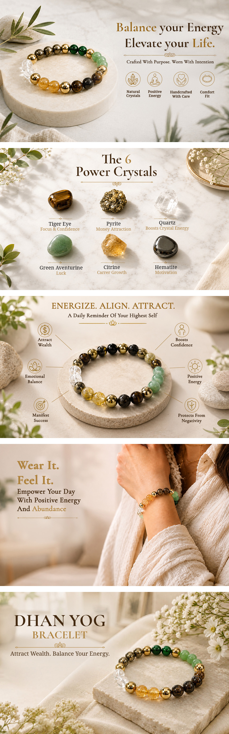 Dhan Yog Bracelet | Wealth & Prosperity Energy - detail 1